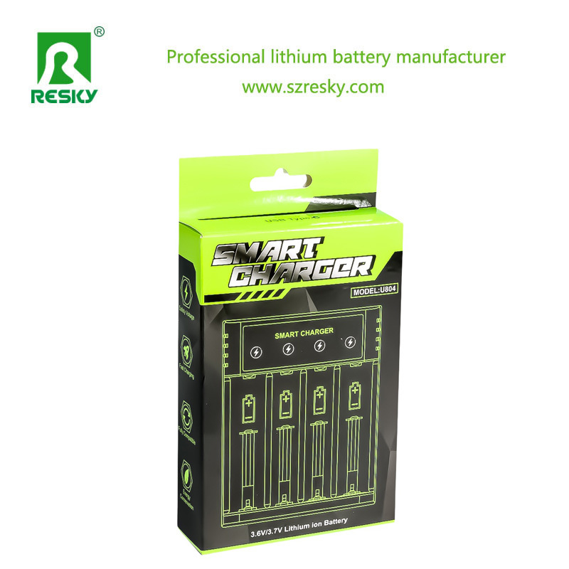 4 Slots 18650 Battery Charger Rechargeable 4.2V 2A For Li-ion Battery Ni-MH Ni-CD