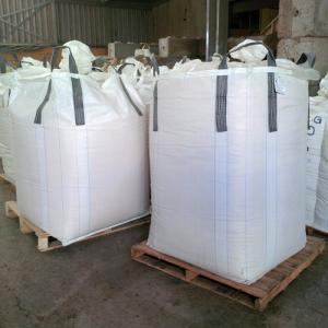 China Woven Super Sack FIBC Bulk Bags Flat Bottom White 2000kg For Corn Rice Flour factory