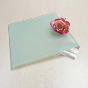 China Frosted Toughened Tempered Glass 3mm 4mm 5mm 8mm 9mm 10mm 12mm Decorative Toughened Glass Sheets For Architectural Decoration / Indoor Partition factory