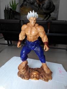 China hotel mall deco theme decorative statue shin akuma statue real copy painting fiberglass material factory