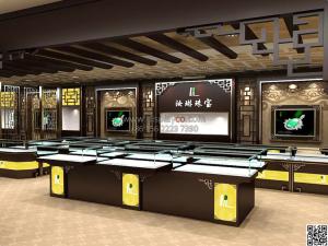 China Luxurious free original design jewelry display showcase jewelry kiosk factory