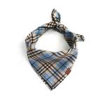 Blue Dog Scarf Collar Puppy Bandana Collar Plaid Cotton