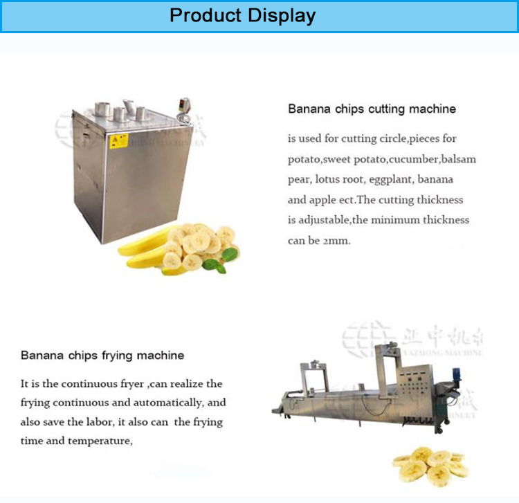 Industrial Snack Machines to Manufacture Banana Plantain Chips Potato Chips Making Machine Half Automatic