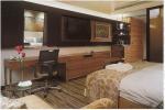 Modern Hotel Bedroom Design King Standard Room Furniture bed and Vanity Cabinets