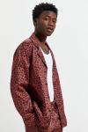 Collar Contrast Silk Satin Pajamas Mens Long Sleeve Polyester Pjs Sleepwear