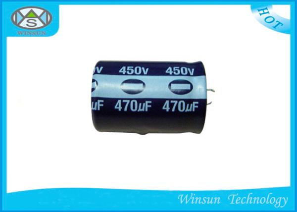 Long Life Radial Aluminum Electrolytic Capacitors 450V / 470uF Capacitor CD296