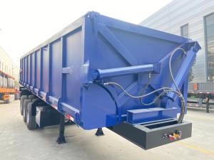 China ABS Anti-lock Braking System Customized 3 Axle Trailer Dump Truck Safe Rear Dump Trailer factory