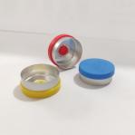 ISO9001 Silver Aluminum Plastic Cap 28mm Aluminium Flip Off Seals