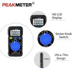 Mini Pocket Digital Multimeter 600V Voltage 40MOhm Resistance 4000 Counts 1.5V