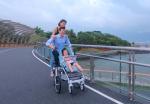 Custom Full Size Folding Electric Bike Family Children ' S Seat Folding Bicycle