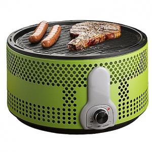 Portable Smokeless Charcoal BBQ Grill,Bicosyn Compact Barbecue Grill - Battery-Operated Fan with Removable Electronics