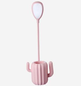 China Cactus Pen Holder Table Lamp Portable LED 360 Degree Eye Protection Lamp factory