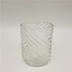 Modern Design Glass Bathroom Set Home Decoration Clear Color With Wood Parts