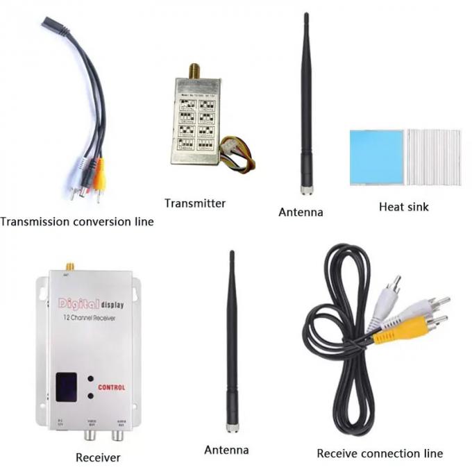 1.2G FPV Drones Video Transmitter 10km AV Wireless Sender Real-time Monitoring 4