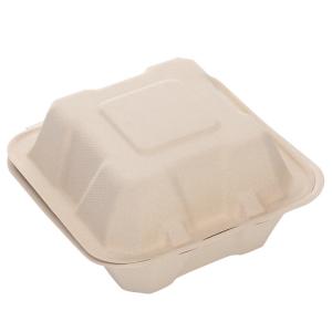 China Biodegradable Greaseproof Take Out Container For Cake Hamburger factory