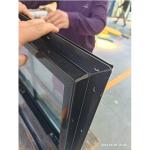 NFRC UPVC Single Hung Window Double Glazed Bay Window
