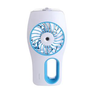 China Novelty gifts USB rechargeable outdoor mist spray fan 2 in 1 mini usb fan factory