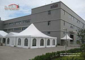 China 10x10m White Color Pagoda Garden Canopy Tent With Church Window , Garden Pagoda Tent factory