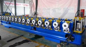 China Straight &amp; Tapered Standing Seam Roof Roll Forming Machine 7.5KW factory