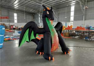 China Oxford Cloth Inflatable Advertising Signs Dragon Blow Up Digimon Cartoon Character With LED Light factory
