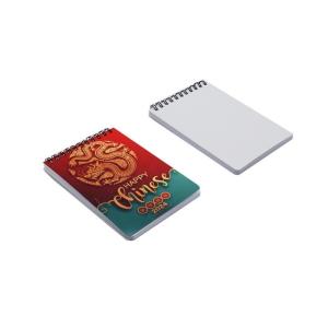 China DIY Double-Sided Printed PET Plastic Vertical Blank Sublimation Coil Notebook A6 Personalized Spiral Notebooks factory
