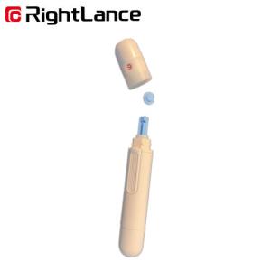 China 28 Guage PP Pen Blood Lancet Device With Ejector Medical Consumables factory