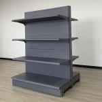 Supermarket shelf gondola double-sided shelf, steel rack for pharmacy