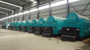 China DZH Hand Fired 1 Ton Rice Husk Steam Boiler 80.33%-83.03% Thermal Efficiency factory
