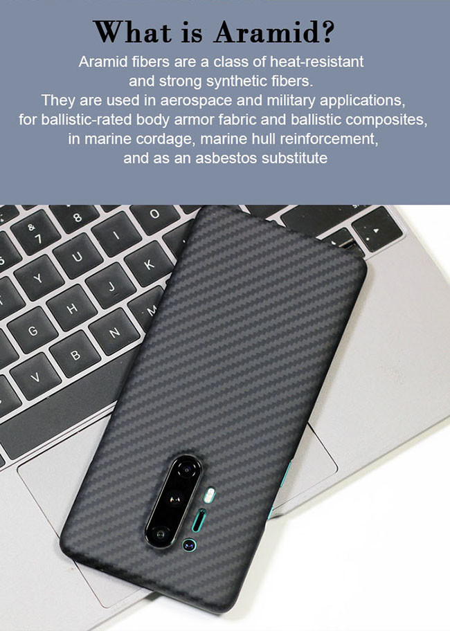 Additive 3D Soft Touch Aramid Fiber Phone Case For One Plus 8 Pro