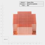 Pure Copper Skived Fin Heat Sink Thermal Conductivity Fin Heat Sink For