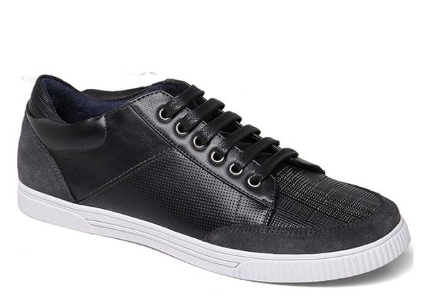 Sneakers Fashion Lace Up Mens Flat Dress Shoes Breathable Walking Microfiber