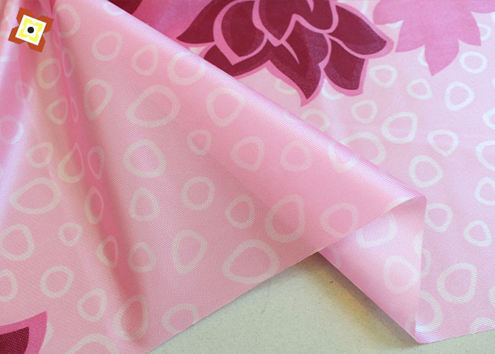 Pink Mattress Quilted Fabric 100% Polyester Warp Knitted Printed 250cm Width