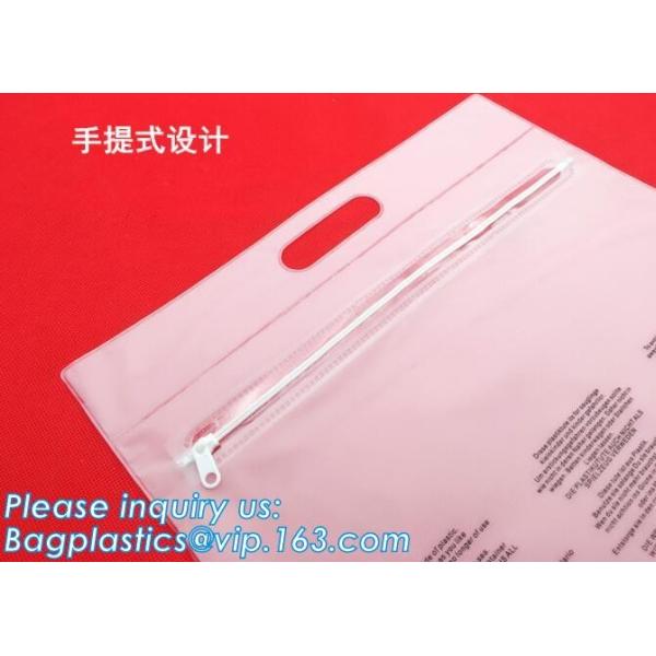B6 A5 B5 A4 transparent zipper closure document file folder bags file bag