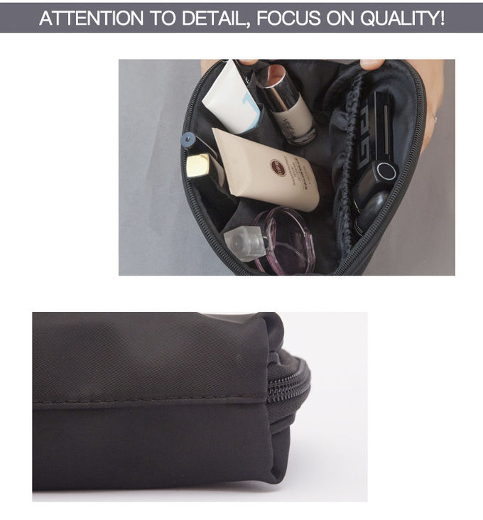 Wholesale Various Colorway Lady Custom Half Moon Cosmetic Bag