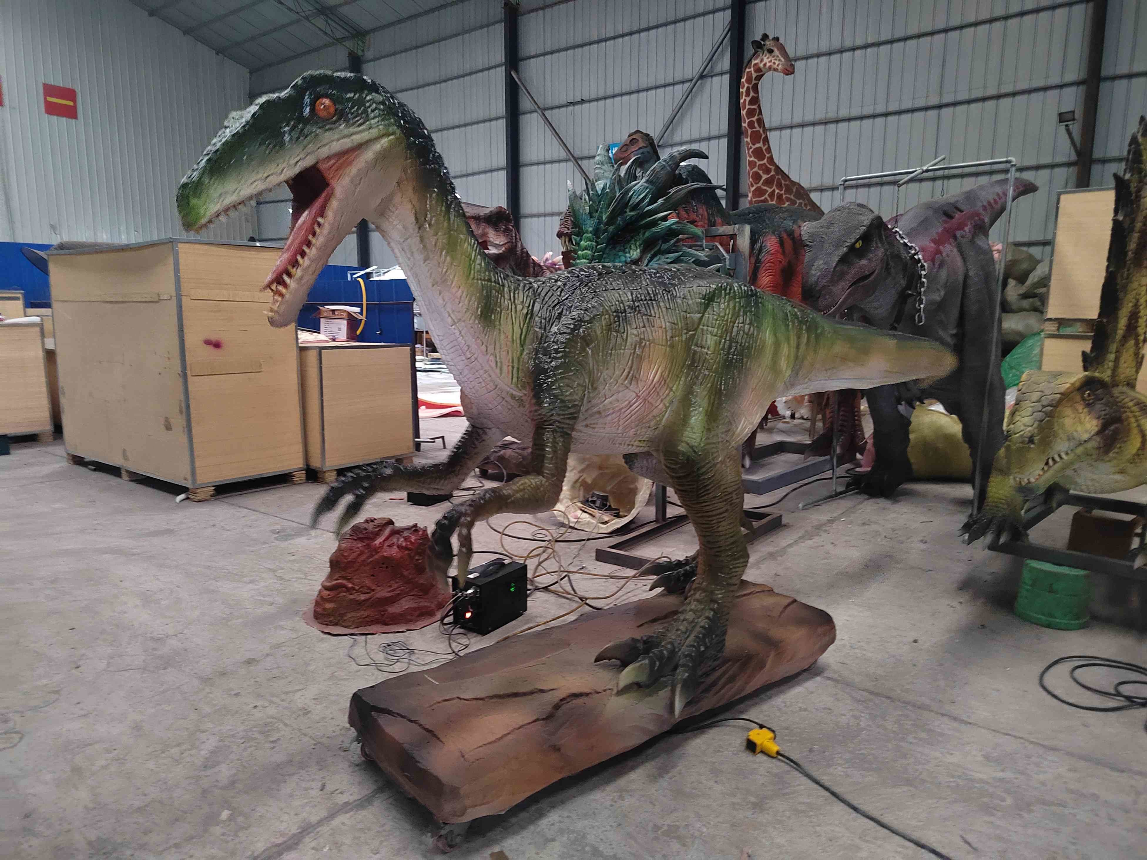 life-szie 3D Model Dinosaur Animated Coelophysis Sculpture