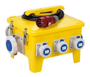 China Yellow Mobile Portable Electrical Distribution Box Shock Resistant PE Enclosure factory