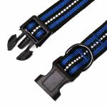 Double Bands Soft Nylon Dog Collar Reflective Pet Collar Customized Dog Collar
