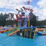 Fiberglass Water Park Pirate Ship Play Equipment Pirate For Water Park