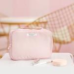 Large Capacity Pure Color Polyester Cosmetic Bag