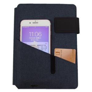 China Luxury Hardcover Powerbank Wireless Charging Notebook Premium Pu Leather factory