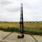 Winch Up 12M Lattice Tower Telescopic Light Mast