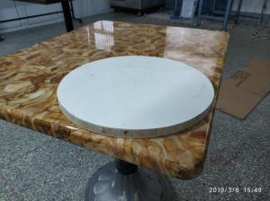 China Industrial Bistro Table Base Cast Iron Powder Coating Tulip Table Base factory