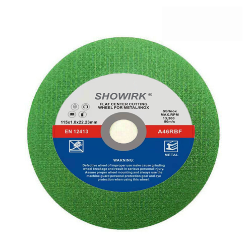 Top quality 4.5" Abrasive Cutting Disc T41 Type with Double Net in Green Color for Metal/Iron/Stainless Steel cutting