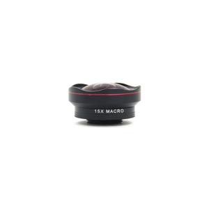 China 0.6X HD Clip On Cell Phone Lens 15X Macro Lens For Mobile Phone Camera factory