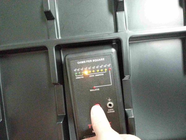 blister tray Customerized black ESD PS blister tray 10 holes for smart mobile