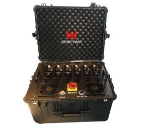 China Outdoor 6 Band Bomb Radio Signal Blocker With High Gain Omni Fiber Glass Antenna factory