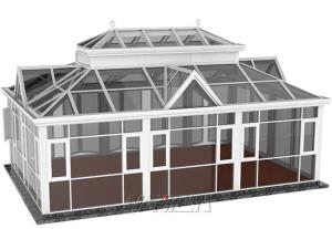 China All Seasons Modern Sunroom Extension Enclosure Construction Slanting Roof factory