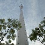 45m Round Telecommunication Towers Mobile Phone Antenna Towers