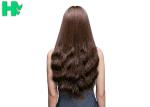 Natural Looking Young Girl Wave Brown Wig With Bangs 26 Inch Length