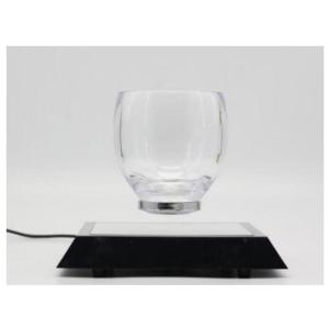 China 360 Rotating magnetic levitation Cocktail Glass cup display stands factory